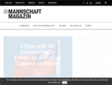 Tablet Screenshot of mannschaft.com